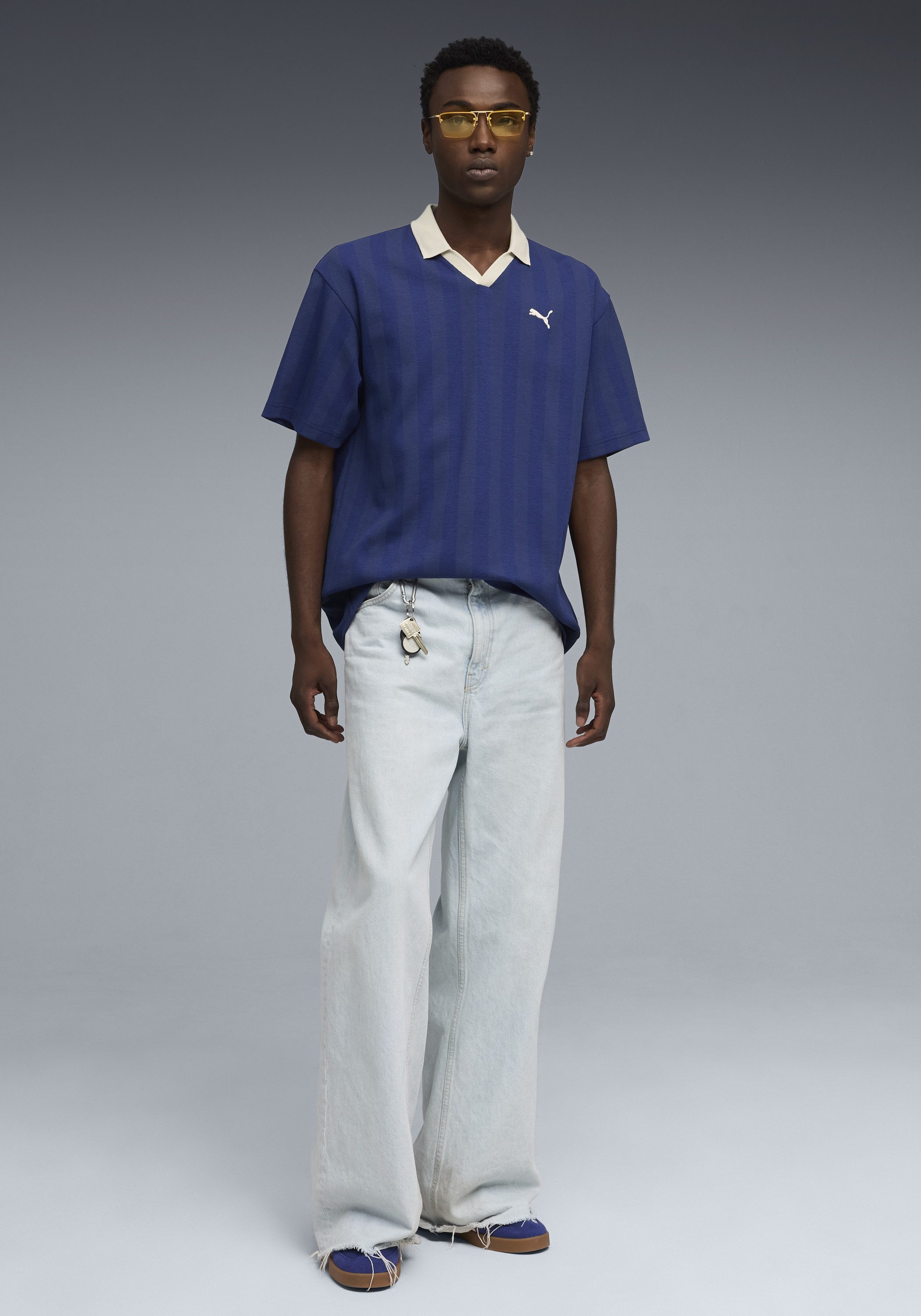 PUMA T-Shirt CLASS RELAXED PINNACLE POLO Kurzarm-Design, Rundhalsausschnitt, für aktive Erwachsene