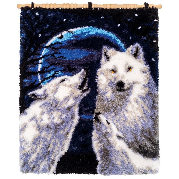 Vervaco Kreativset Vervaco Knüpfteppich "Heulende Wölfe" (embroidery kit)