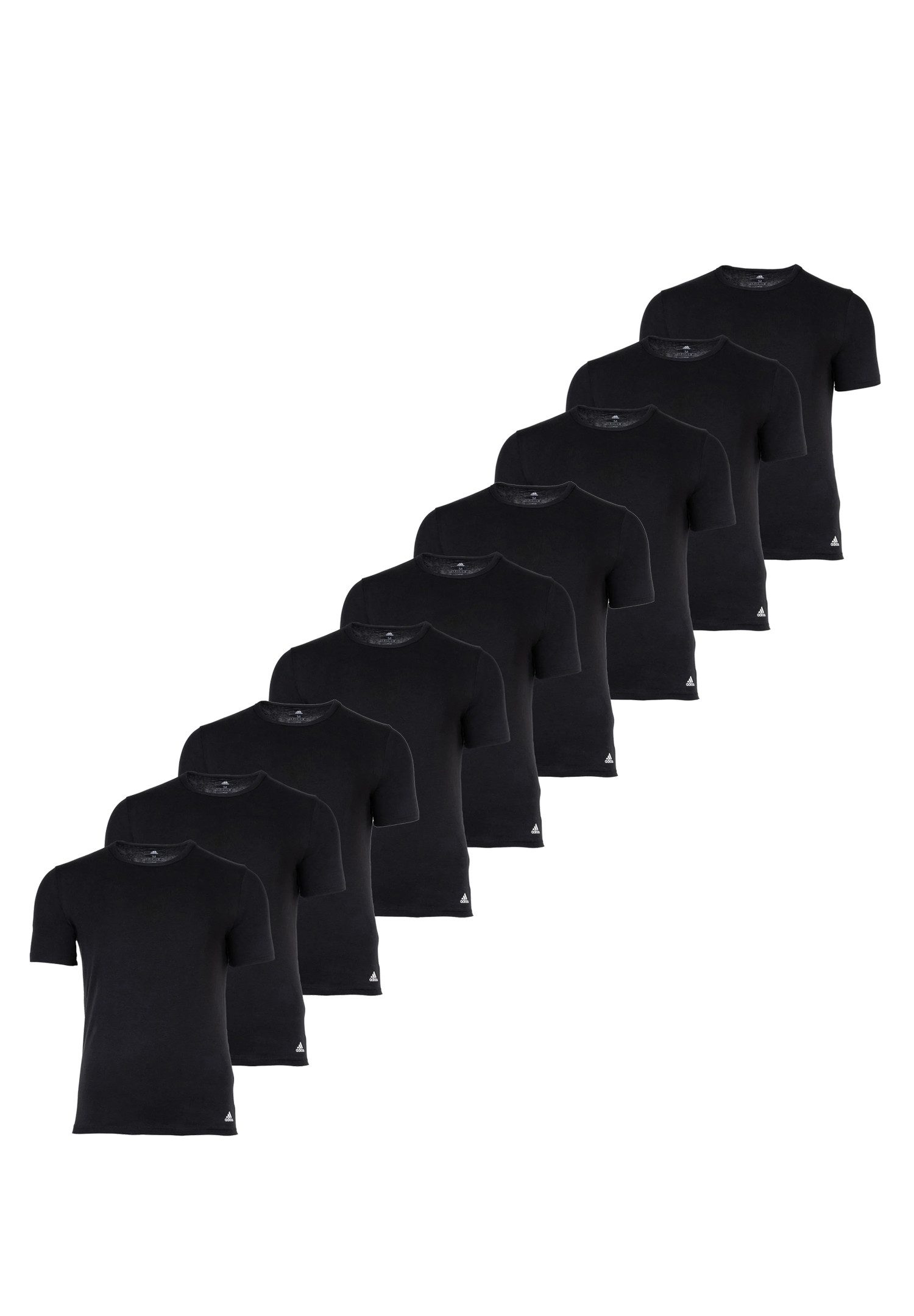 adidas Performance Poloshirt Crew Neck Shirt (9PK) (Packung, 9-tlg., 9er-Pack)