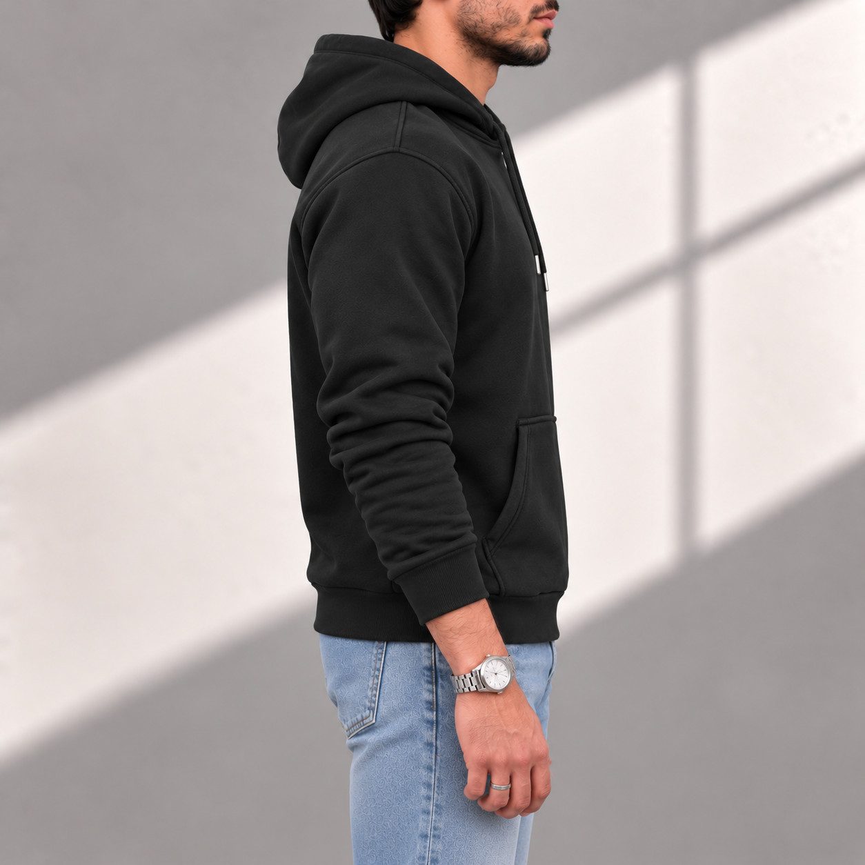 S&S Kapuzensweatshirt Hoodie Herren Kapuzenpullover Moderne Sweatshirt Baumwollmischung (Packung, 1-tlg) Fleece Pullover Hoody – Bild 3 von 5
