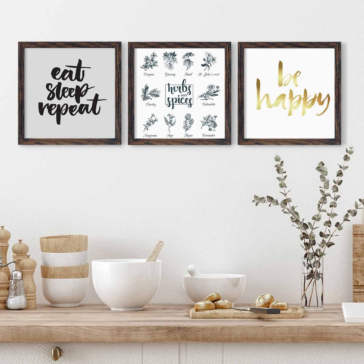 PHOTOLINI Bilderrahmen 3er Set, stabiles MDF-Holz, günstig online kaufen