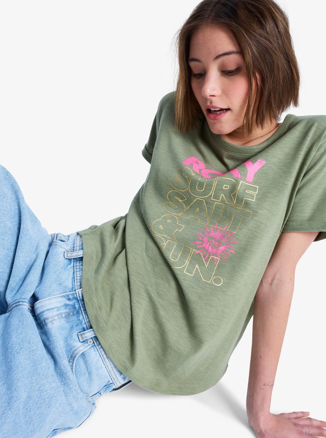 Roxy T-Shirt VLOCEANWA REGUL OIL GREEN