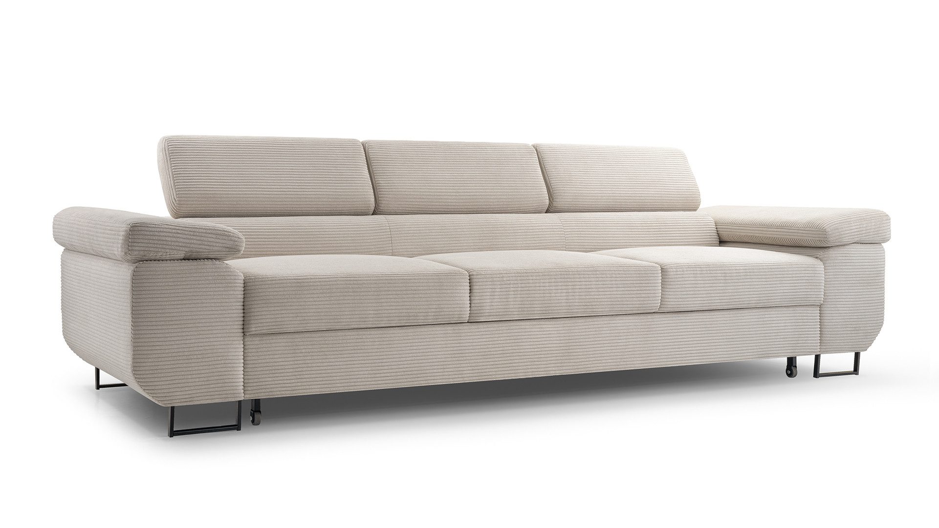 Beautysofa Schlafsofa NAVIO, mit Verstellbare Kopfstützen