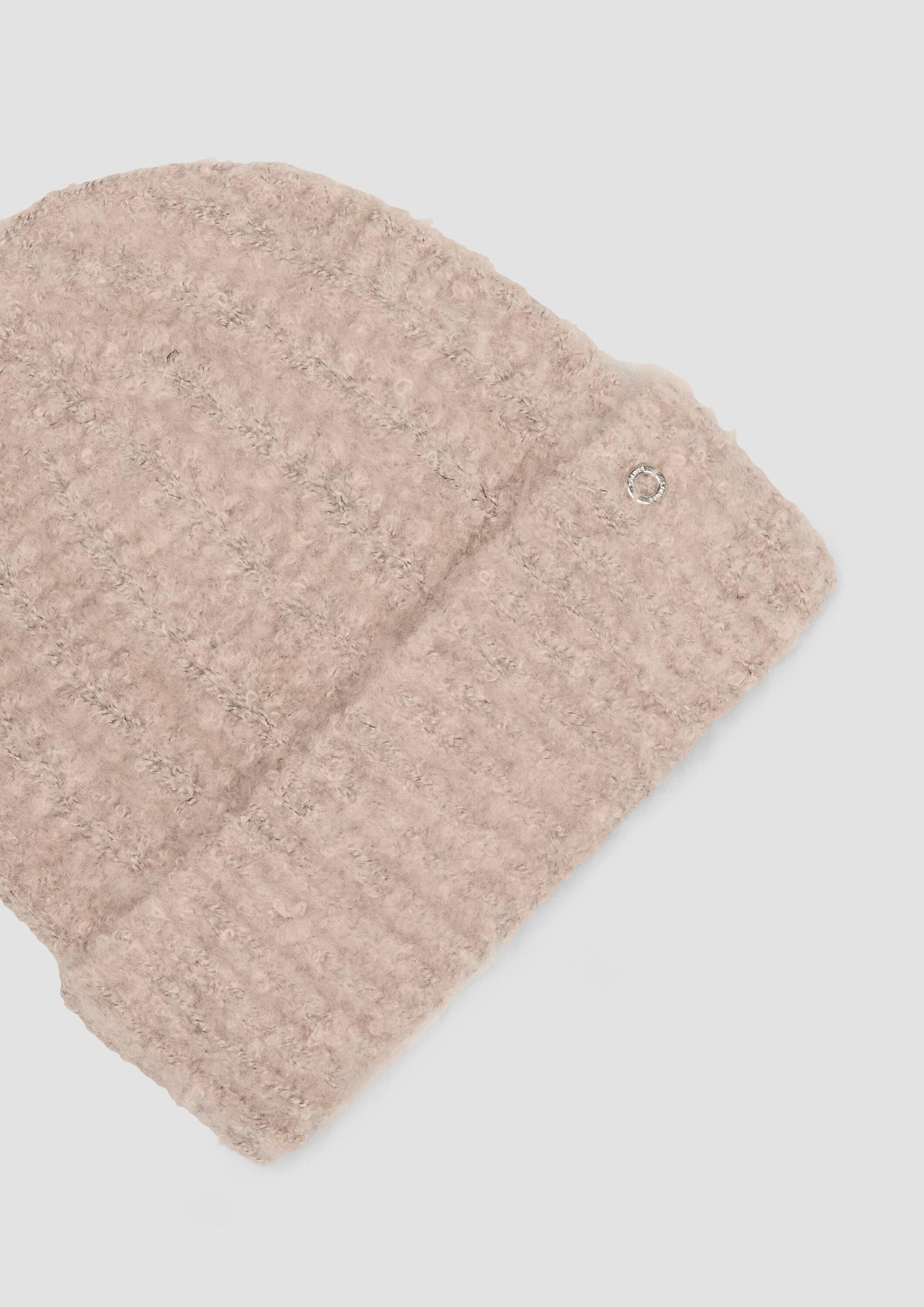s.Oliver Strickmütze Mütze Weiche Beanie mit Strickmuster
