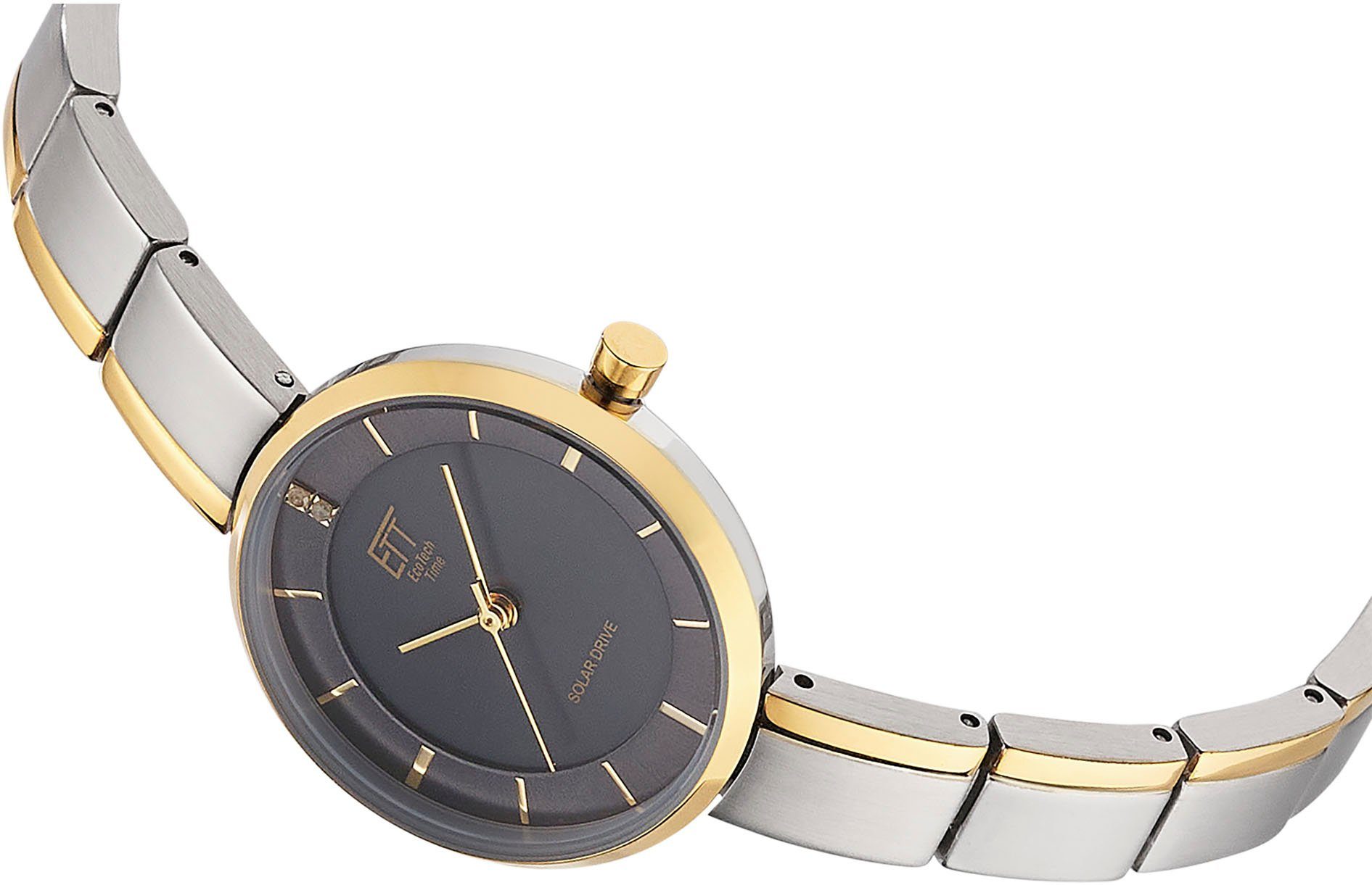 ETT Solaruhr Solar Drive ELS-12151-52M, (Set, 2-tlg., mit Bandkürzgerät), A günstig online kaufen