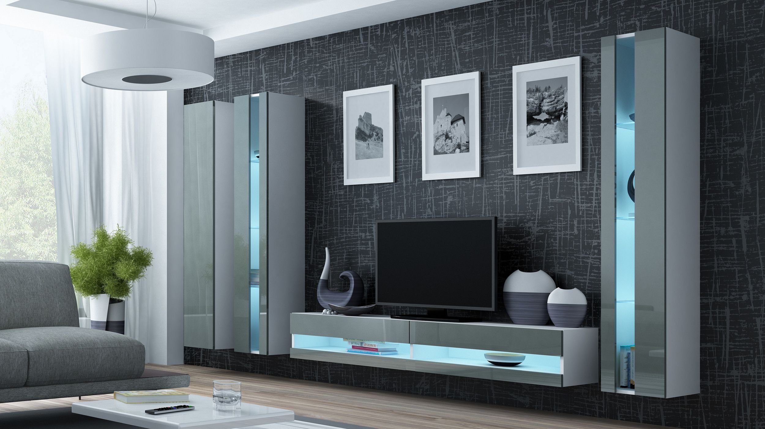 99rooms Wohnwand Vago New VI Wohnwand, günstig online kaufen