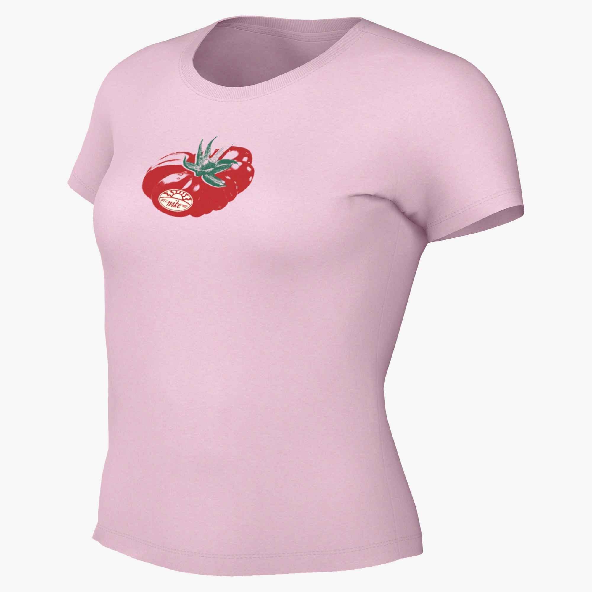 Nike Sportswear T-Shirt W NSW CHLLKNT MODCRP TMATO TEE aus Viskose, Baumwolle und Elasthan, elastisches Material