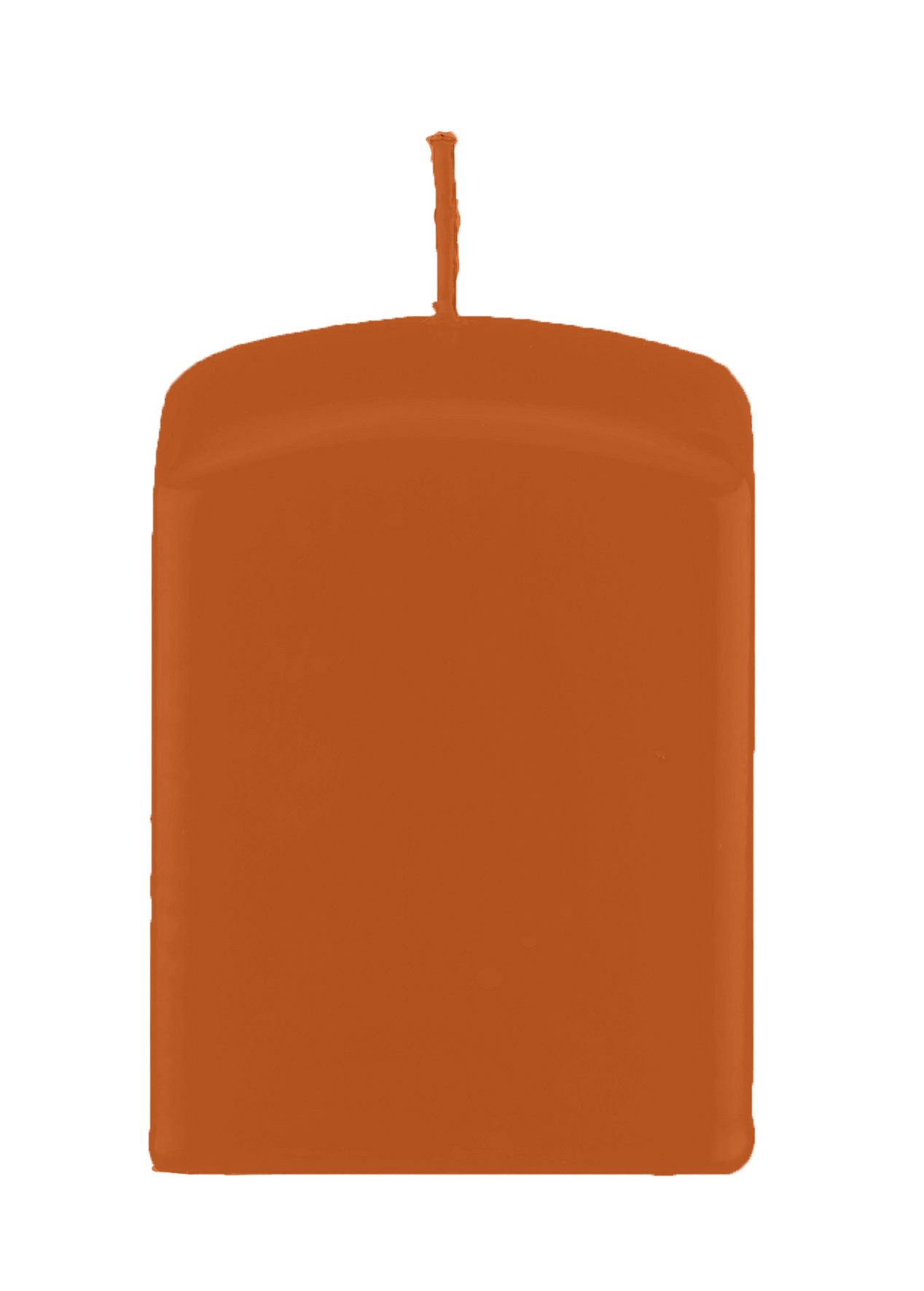 Kopschitz Kerzen Stumpenkerze Quader, Quadratische Kerzen Cotto Braun 150 x Ø 70/70 mm, 8 Stück