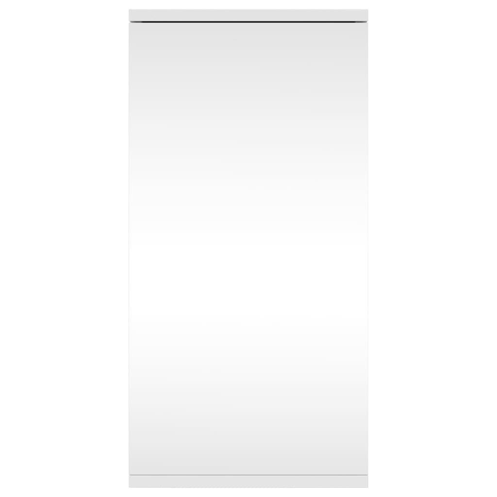 vidaXL Badezimmerspiegelschrank Eck-Spiegelschrank Weiß 30x24x60 cm (1-St) – Bild 3 von 5