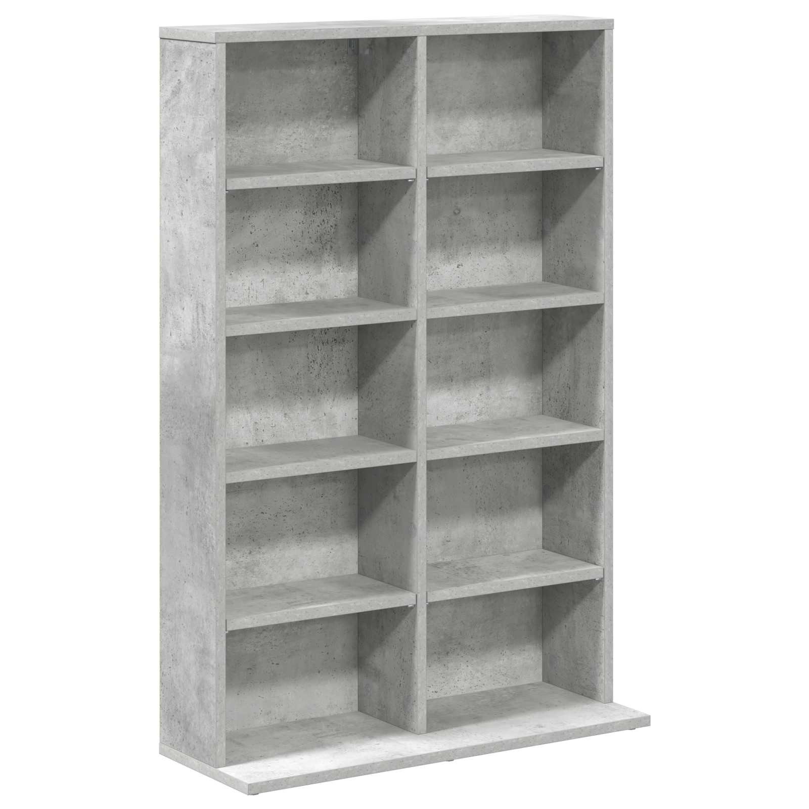 vidaXL Schranksystem CD Regal Betongrau 65 x 23,5 x 97,5 cm Holzwerkstoff (1-St)