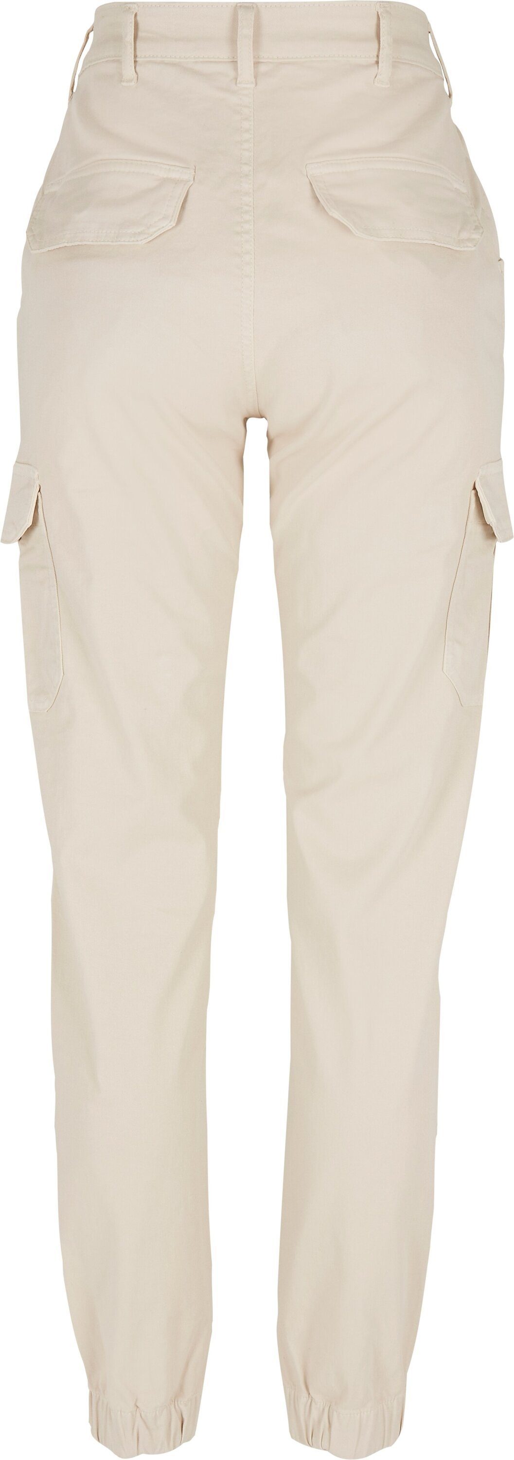 Cargo (1-tlg) High URBAN Pants CLASSICS whitesand Cargohose Waist Damen Ladies