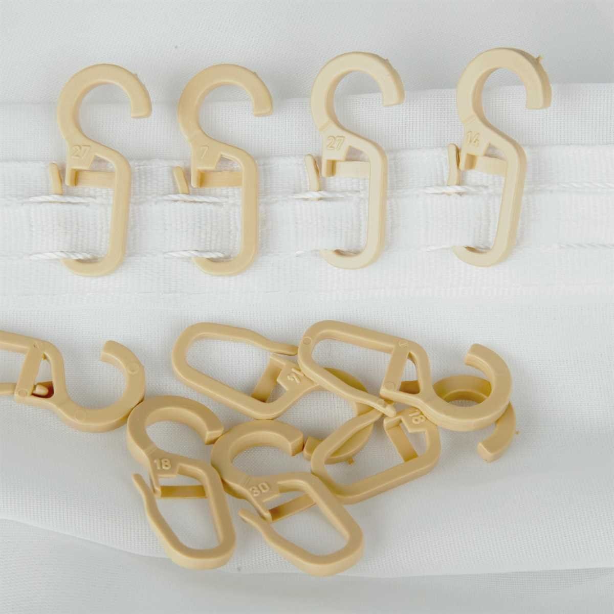 Bestlivings Gardinenstange, 1-läufig, Faltenleghaken - beige - 9mm, Gardine günstig online kaufen