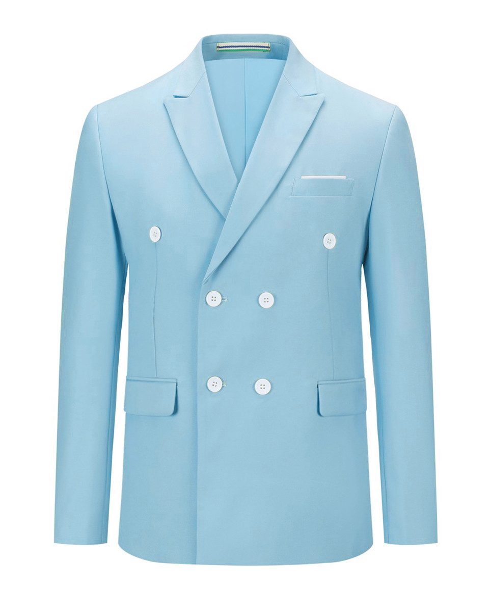 Allthemen Anzugsakko zweireihiger Herrensakko Slim Fit eleganter Hochzeitsb günstig online kaufen