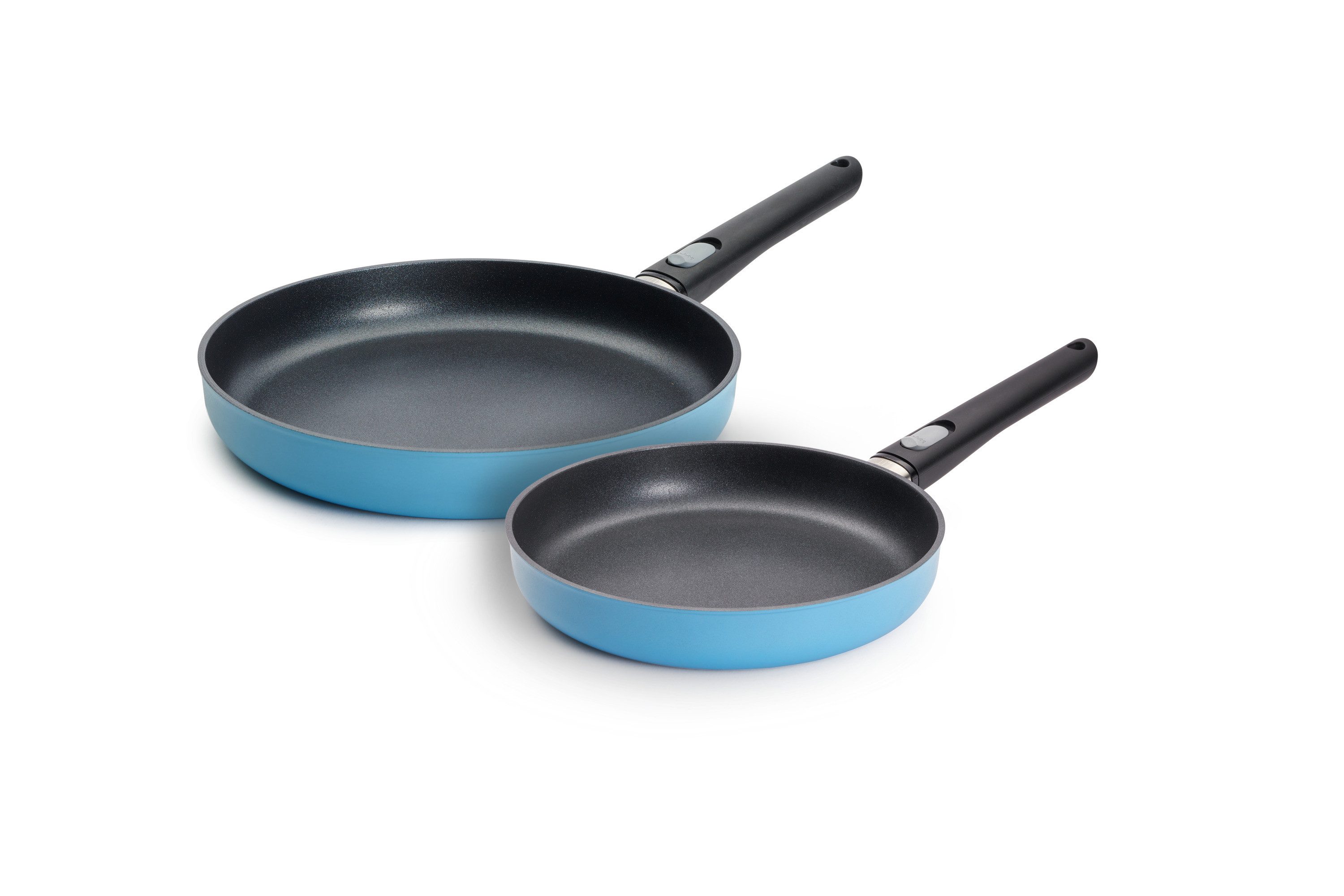 WOLL Pfannen-Set MADE IN GERMANY - Ecolour, 1,5 l + 1,95 l, Aluminiumguss (Set, 2-tlg), abnehmbarer Stiel