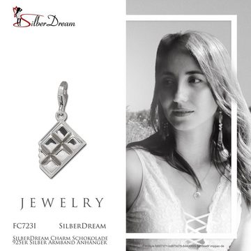 SilberDream Charm-Einhänger SilberDream Charm Schmuck 925 Echt Silber, Schokolade Anhänger 925 Sterling Silber, silber