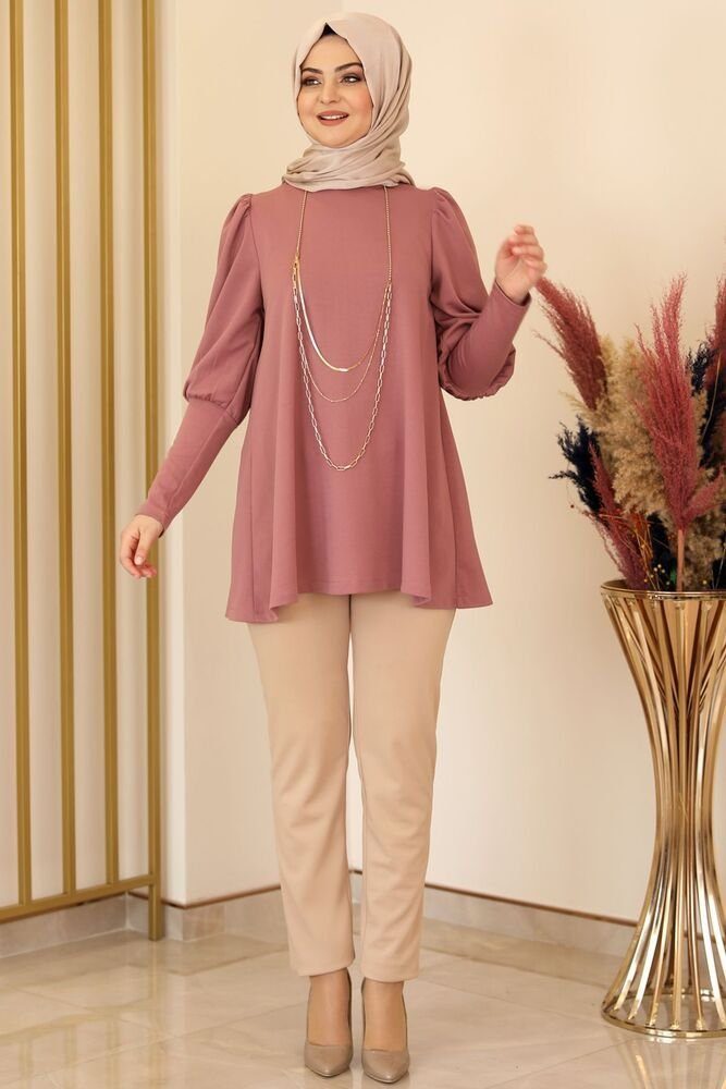 Modavitrini Tunika Damen Tunika Longtunika Hijab Tunika lange Tunika Modest (IKON)