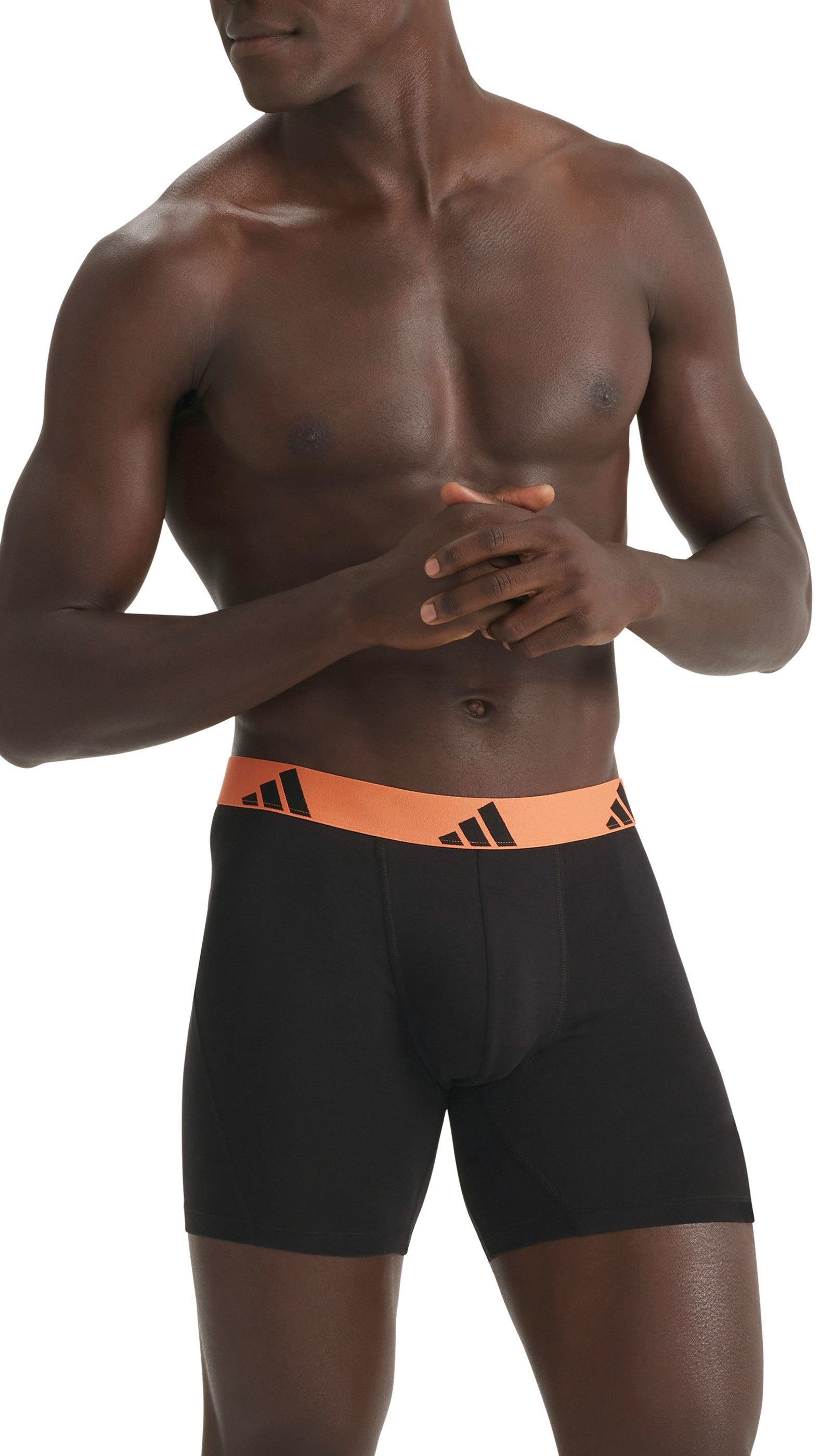 adidas Sportswear Boxer Active Flex Cotton (3er Pack) elastisch, Logo-Bund, sportlicher Look, ohne Eingriff