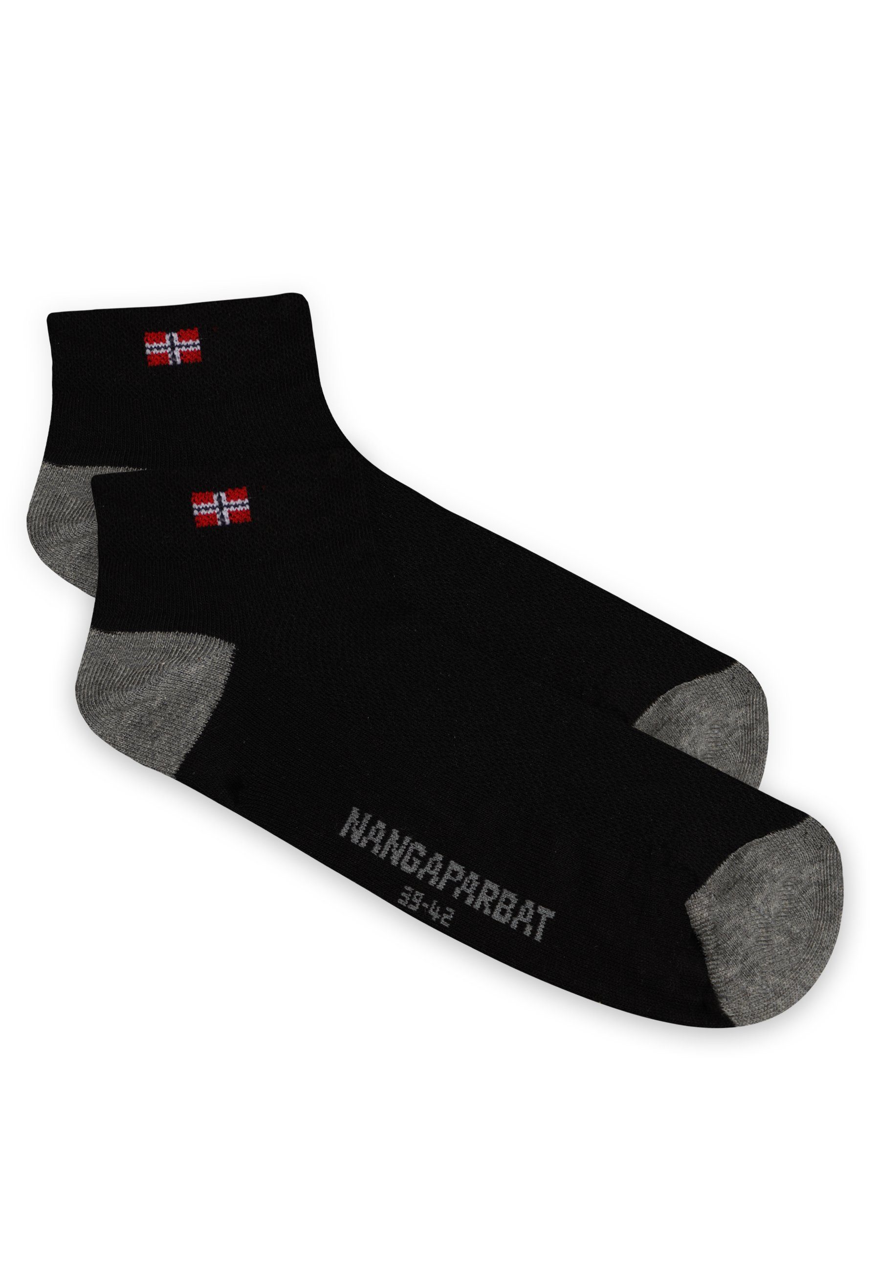 NANGAPARBAT schwarz Socken komfortabler mit Trittdämpfung