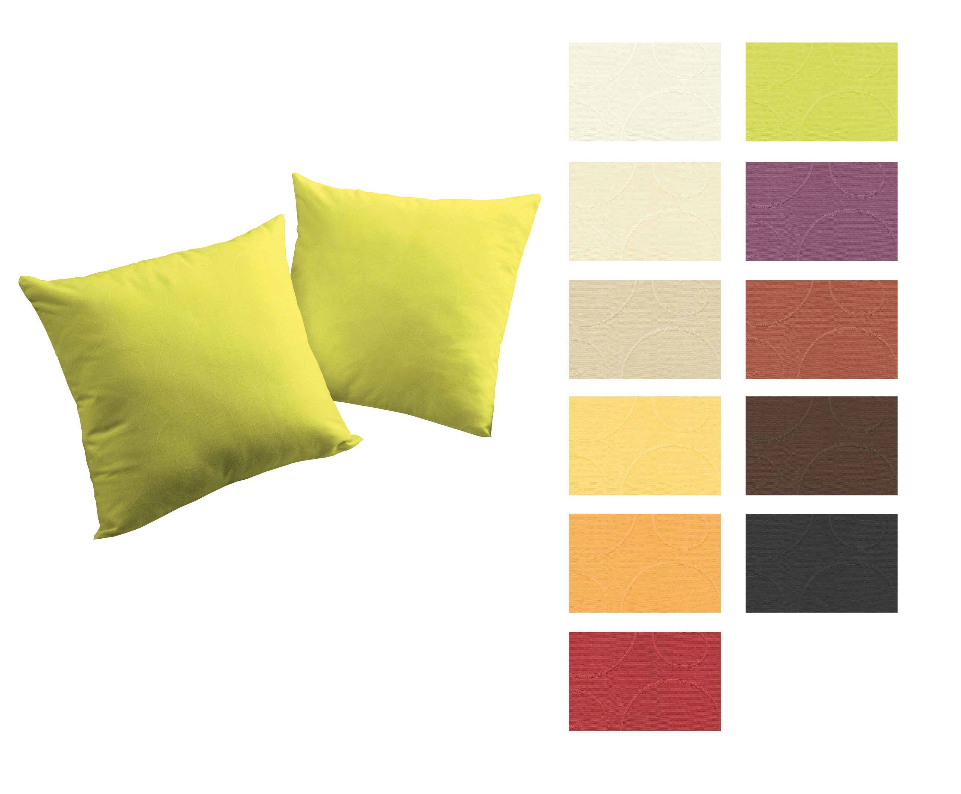 Wirth Dekokissen, Kissenhülle ohne Füllung, 2 Stück