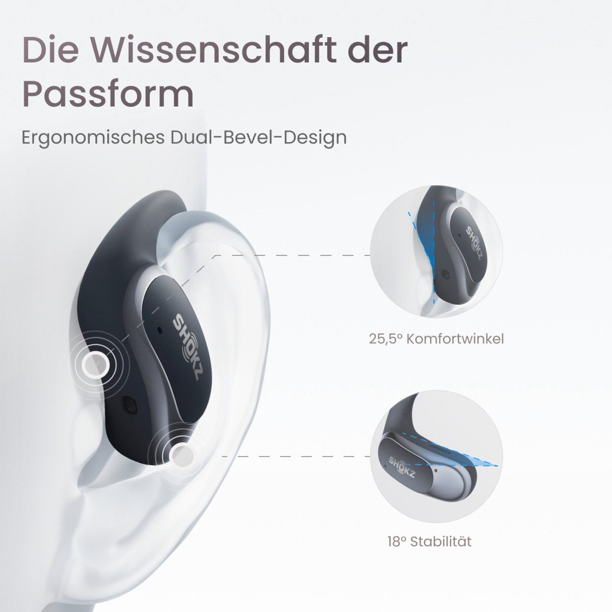 Shokz Shokz OpenFit Air Black Bluetooth-Kopfhörer