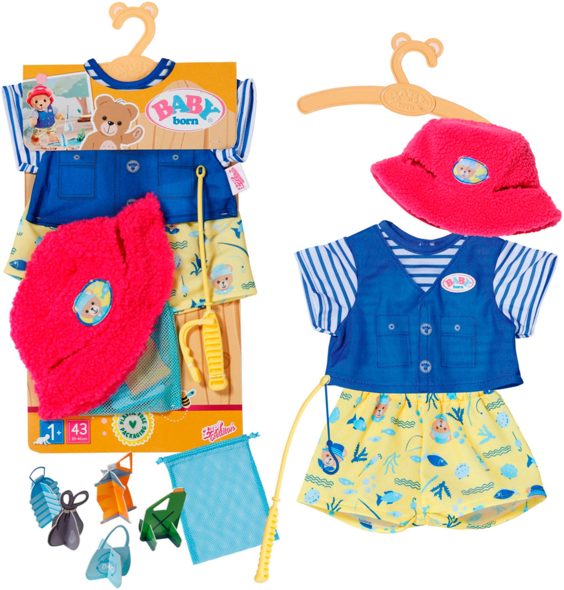 Baby Born Puppenkleidung Teddys Angler-Outfit günstig online kaufen