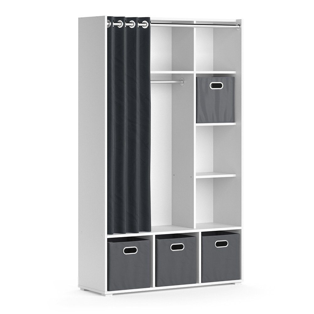 Vicco Kleiderschrank Luigi, Weiß, 105.8 x günstig online kaufen