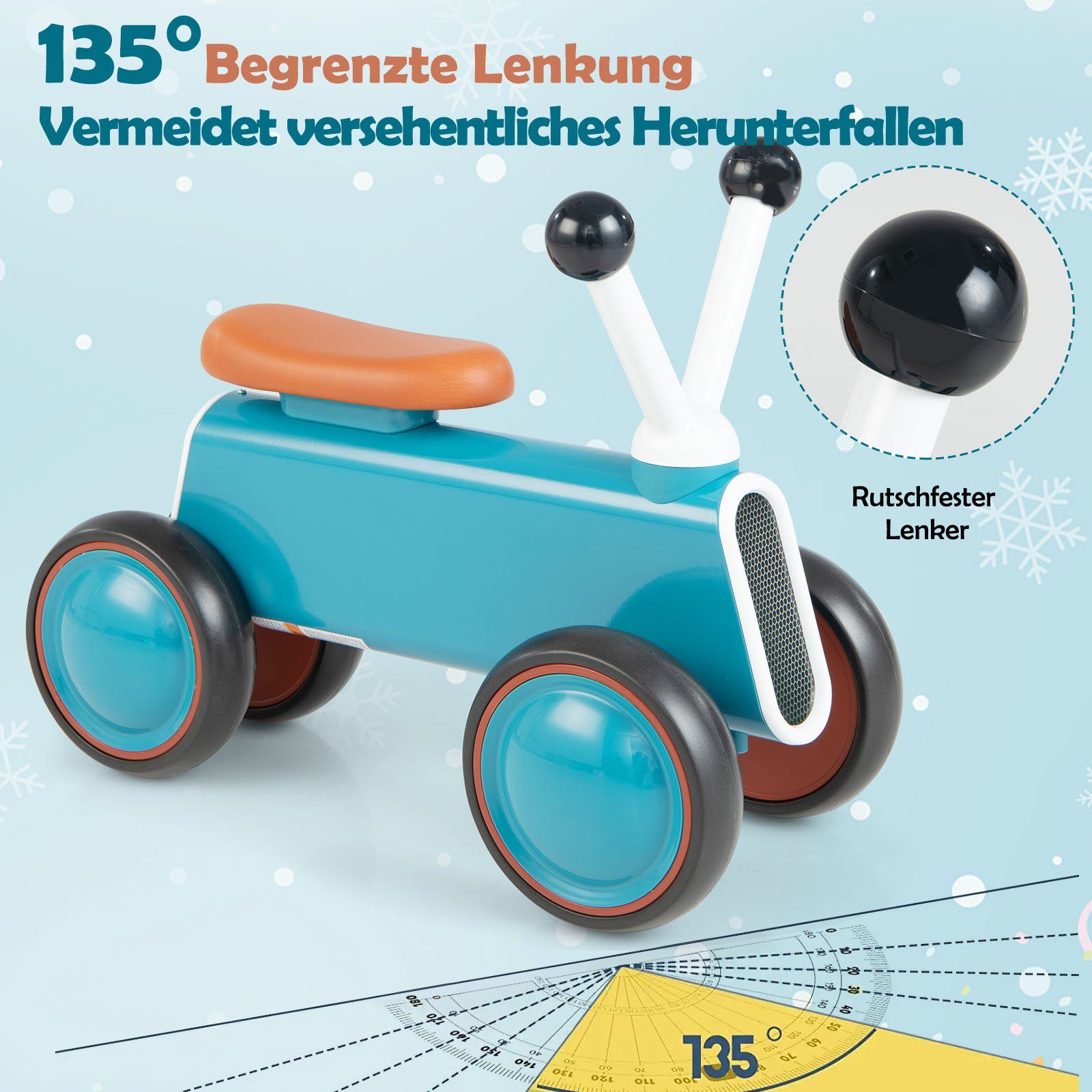 COSTWAY Laufrad Rutschauto, mit begrenzte Lenkung günstig online kaufen