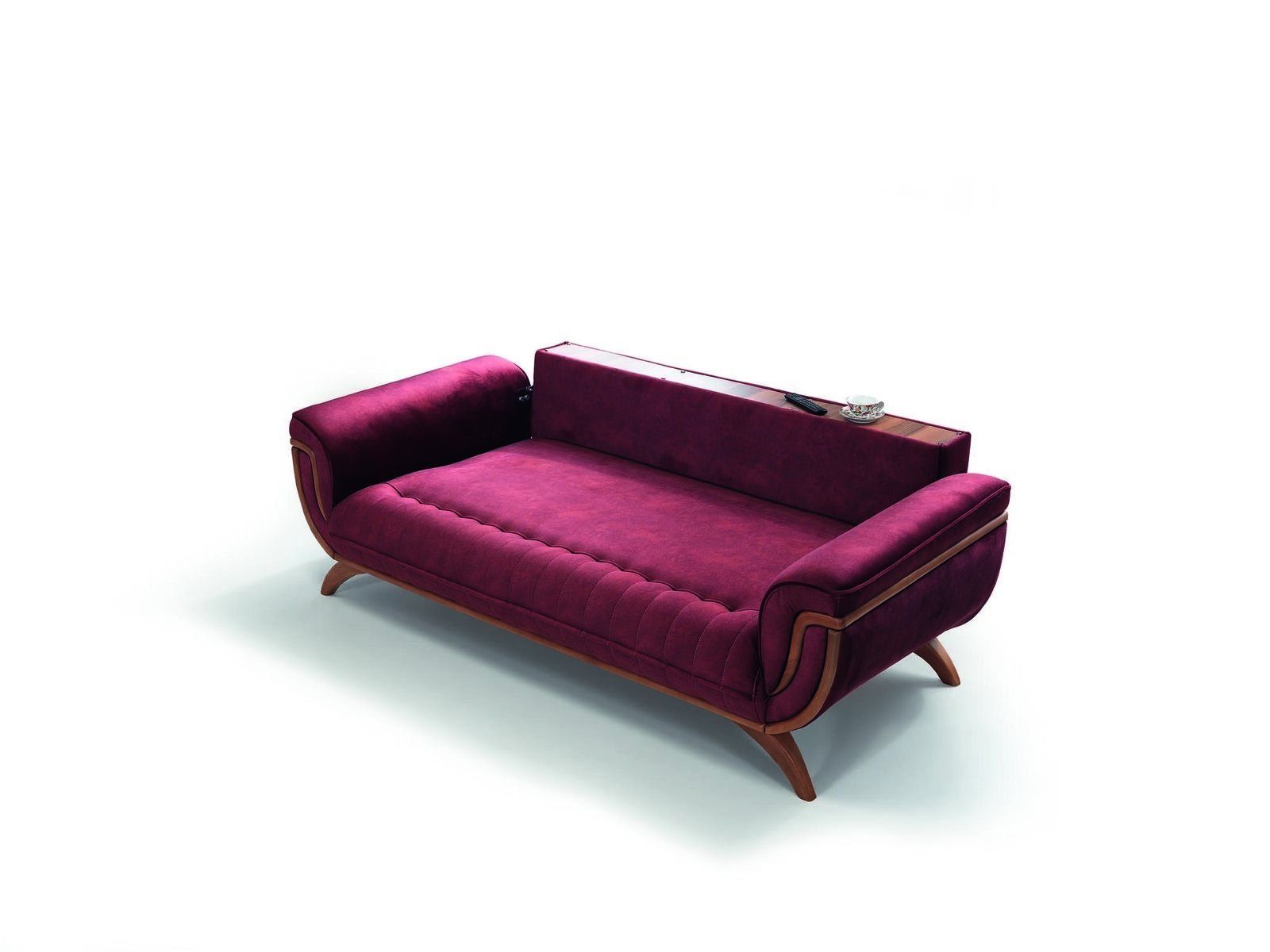 Sofas Möbel Verstellbare Couch Couchen JVmoebel Multifunktion Textil Dreisitzer 3-Sitzer
