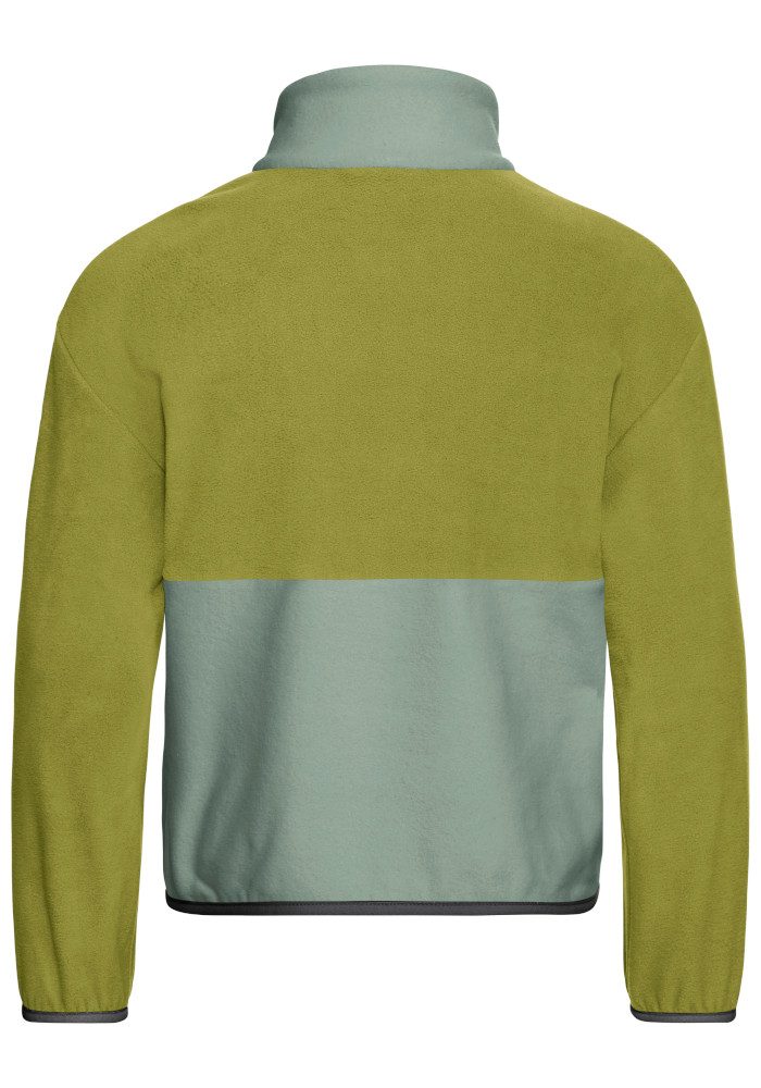 Jack Wolfskin Stehkragenpullover COLORBLOCK TAUNUS HZ K Kinder-Fleecepullover, Colorblocking-Look, Halfzip-Reißverschluss – Bild 5 von 5