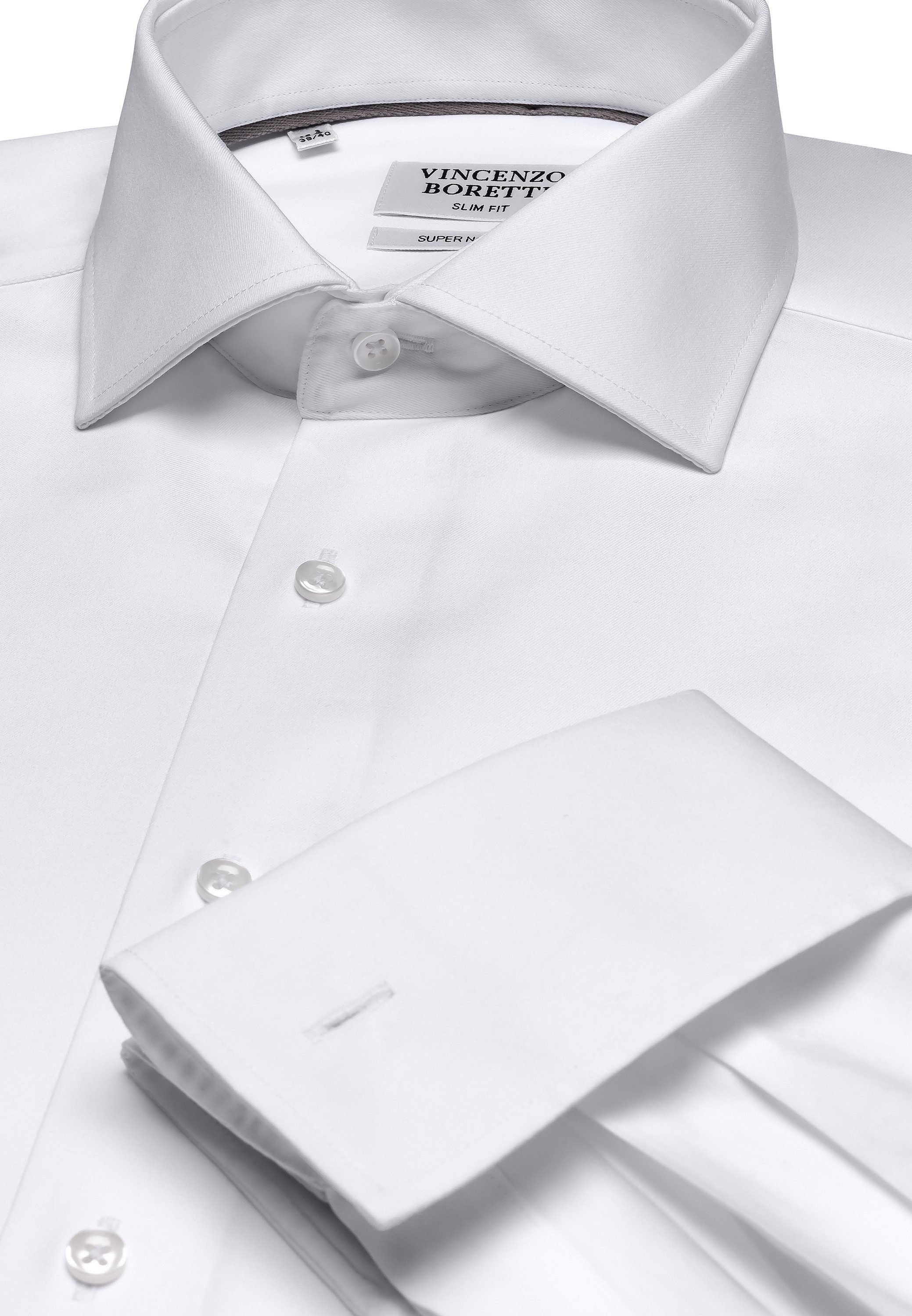 Vincenzo Boretti Businesshemd tailliert super bügelfrei Umschlagmanschette günstig online kaufen