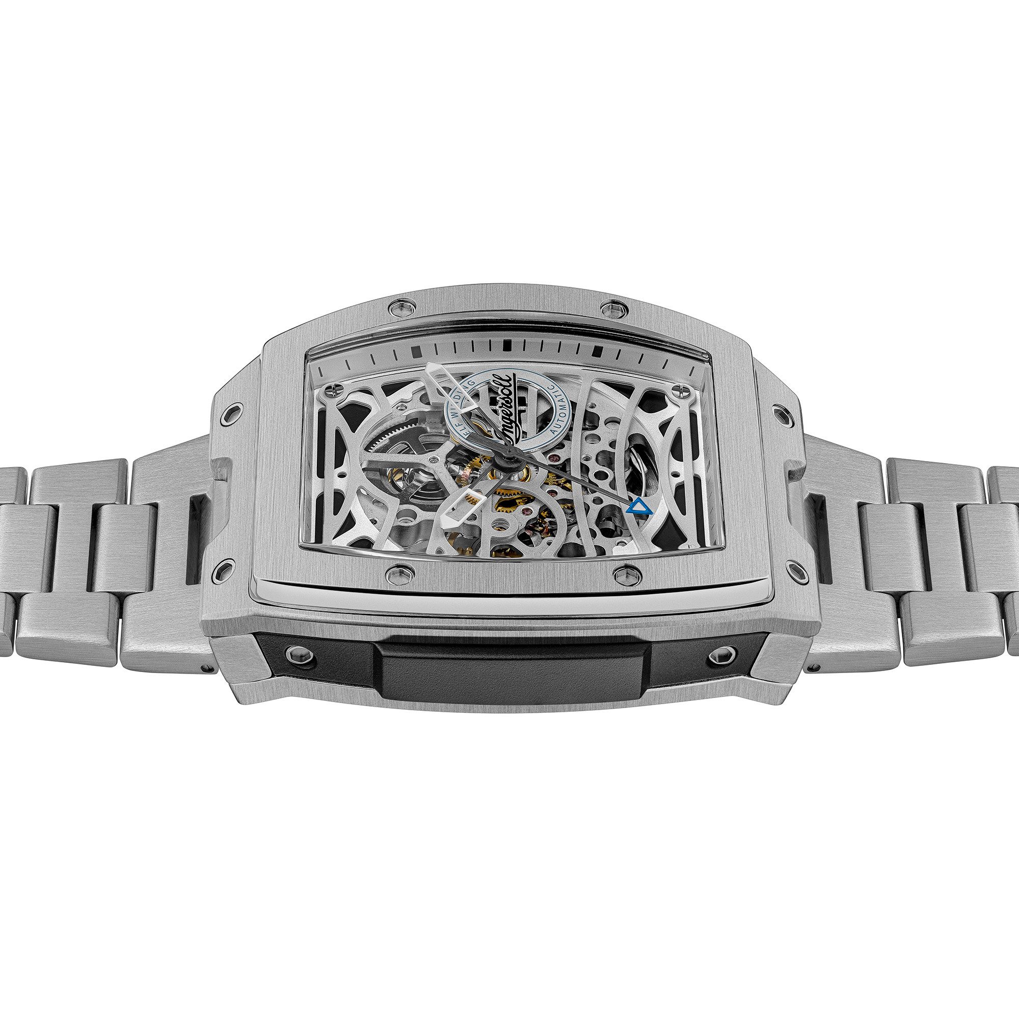 Ingersoll Automatikuhr The Challenger I12310, Armbanduhr, Herrenuhr, Mechanische Uhr, Edelstahlarmband, analog