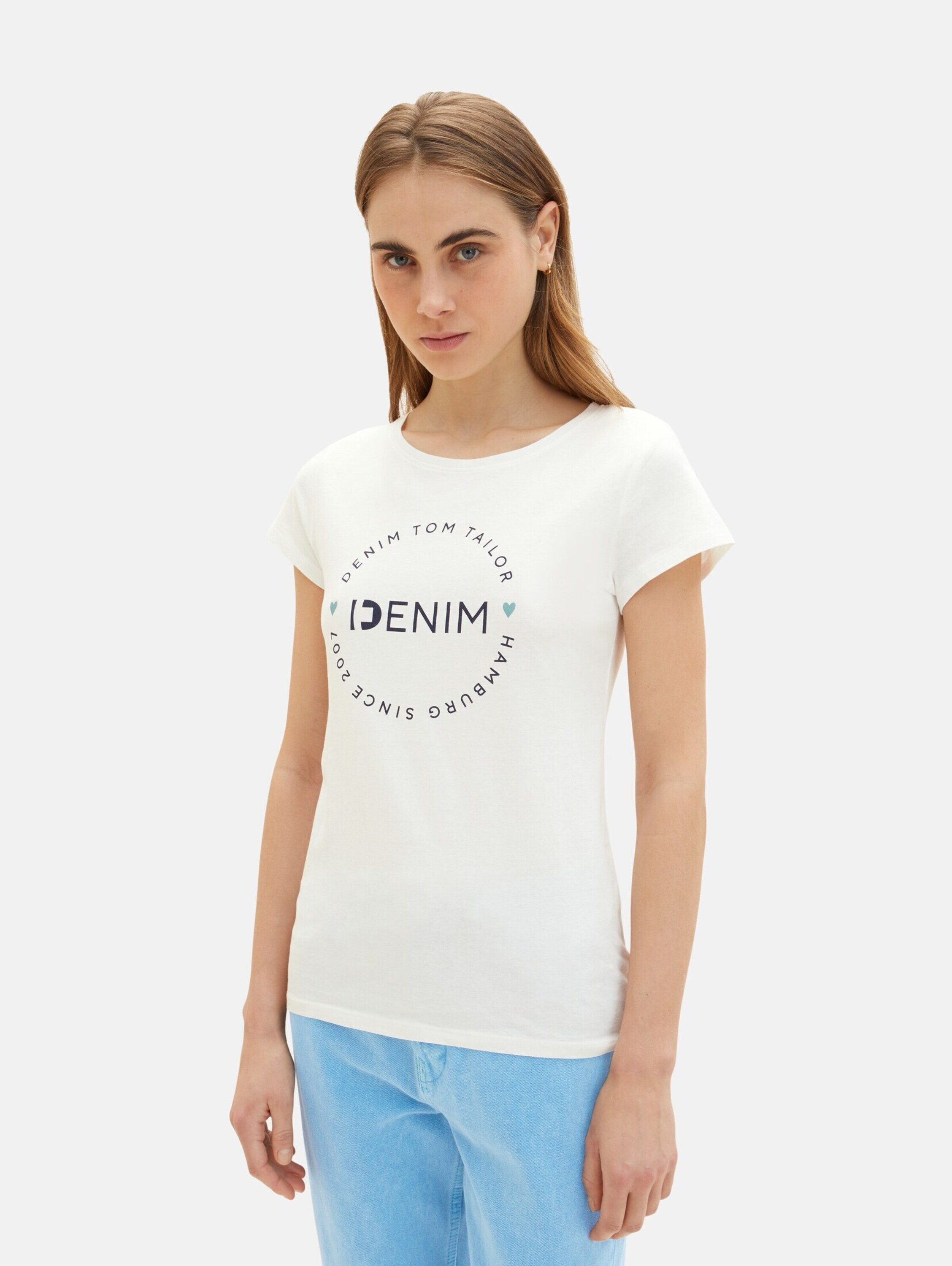 TOM TAILOR Denim T-Shirt (2-tlg) Plain/ohne günstig online kaufen