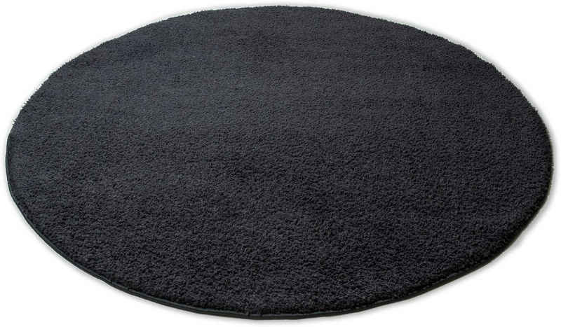 Hochflor-Teppich Vince, my home, rund, Höhe: 31 mm, besonders weich durch Mikrofaser, extra flauschig