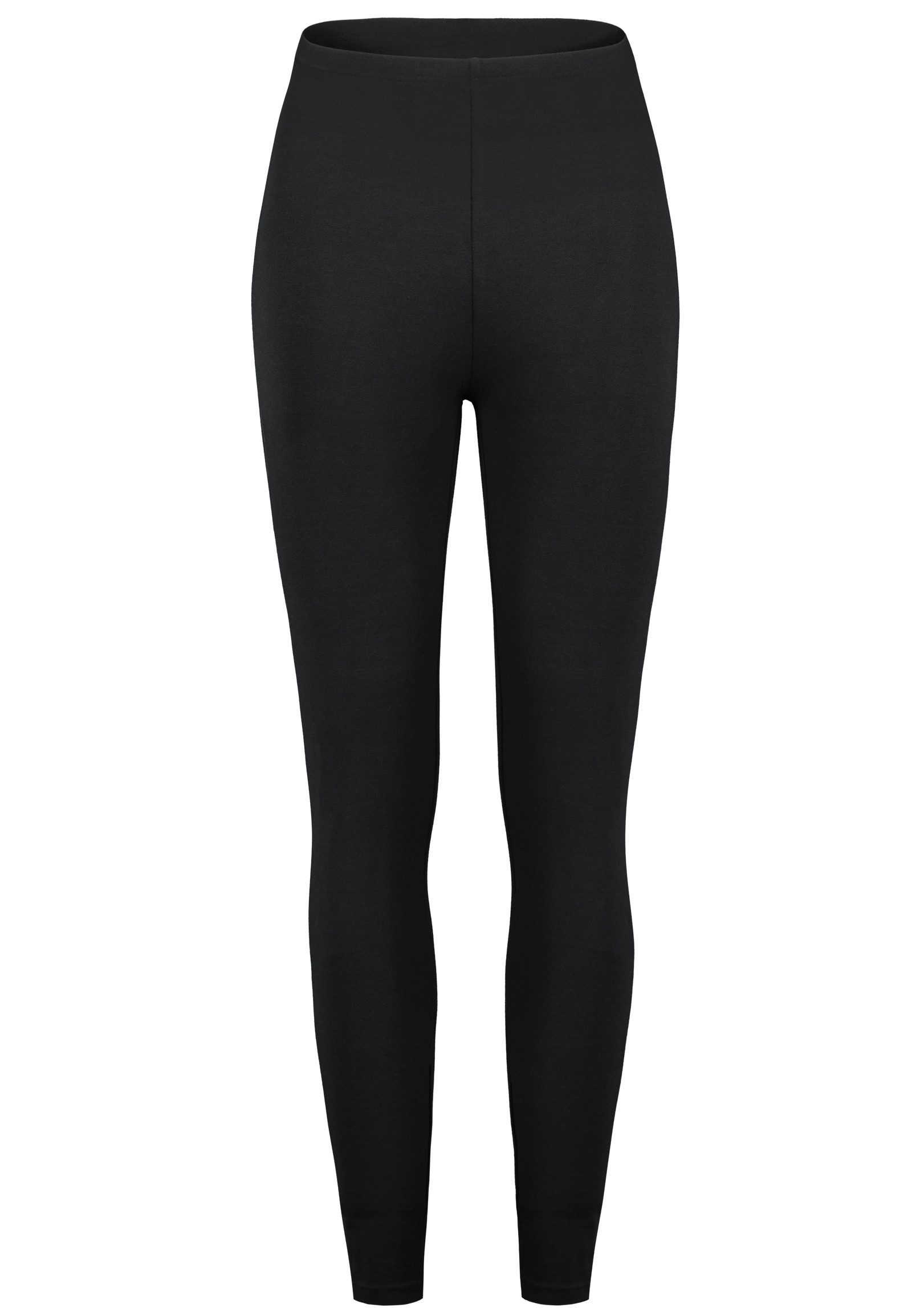 SUBLEVEL Leggings Damen lange Leggings 3er-Pack (3-tlg) verschiedene Farb-Packs, Single-Jersey