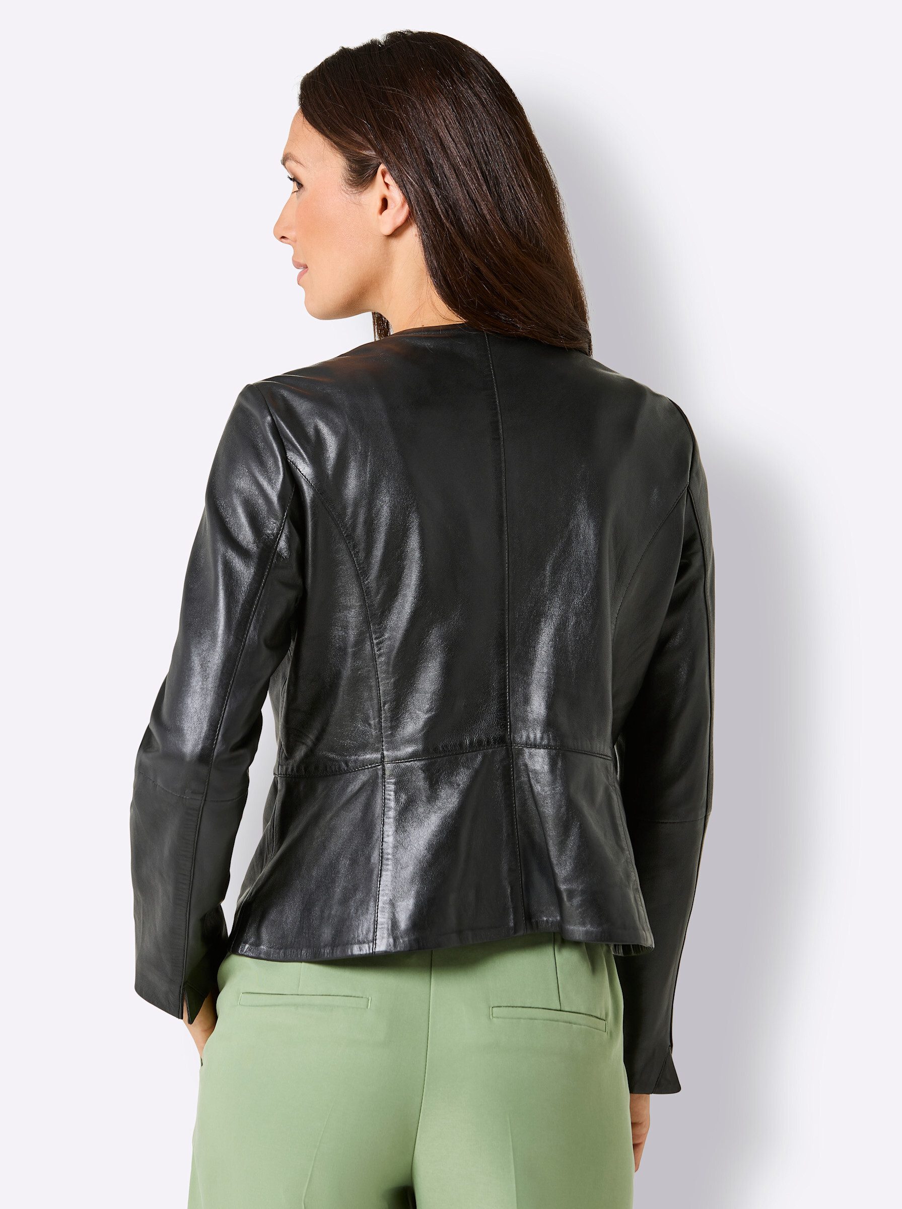 Mainpol Blusenblazer Lederblazer günstig online kaufen