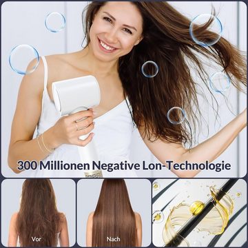 Chignon Haartrockner mit Diffusor, mit negativen Ionen und intelligenter, 1400,00 W