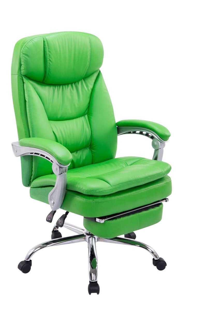 CLP Schreibtischstuhl XL Troy, mit Fußstütze ausziehbar grün | Drehstühle