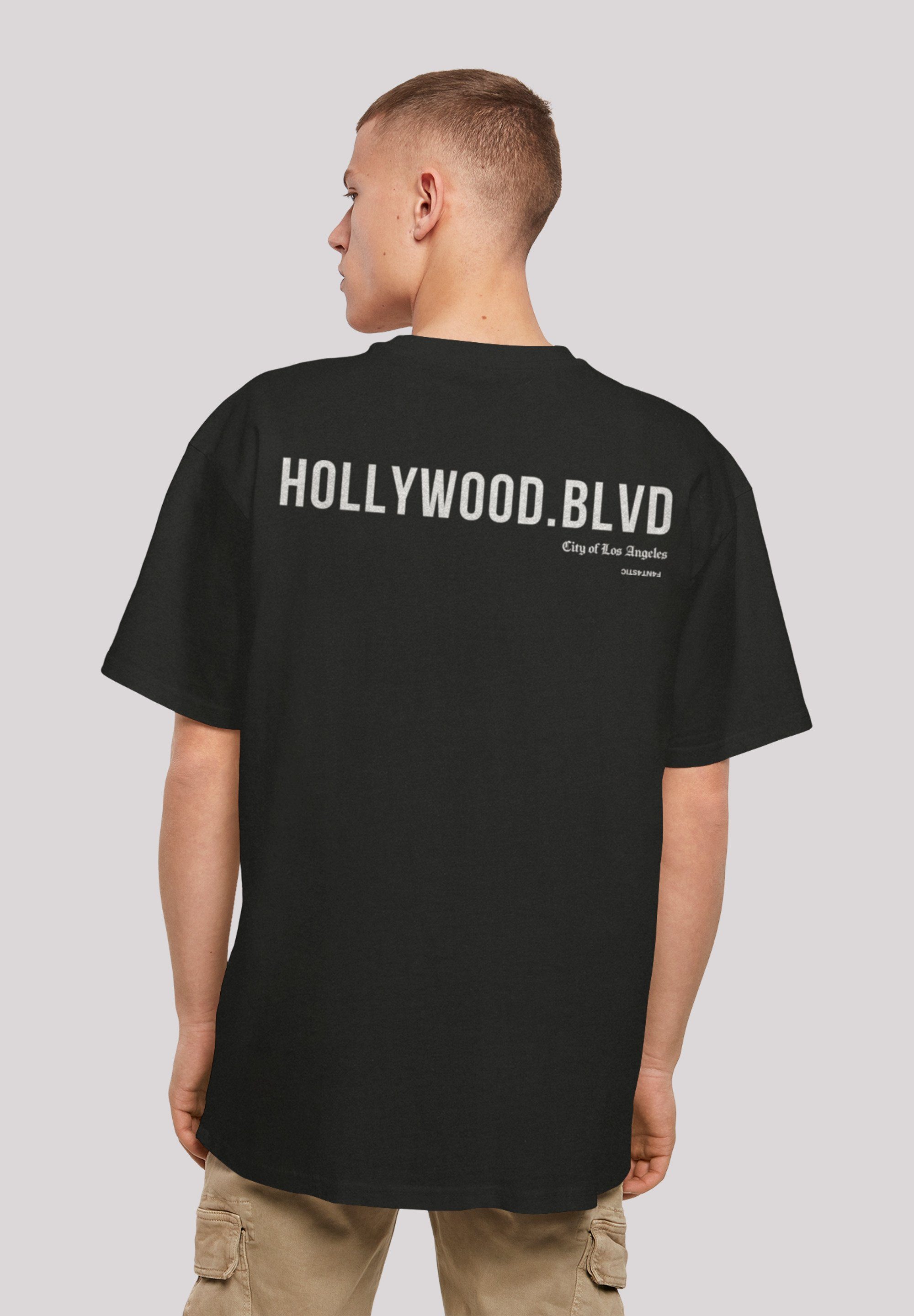 F4NT4STIC T-Shirt Hollywood blvd OVERSIZE TEE Print schwarz