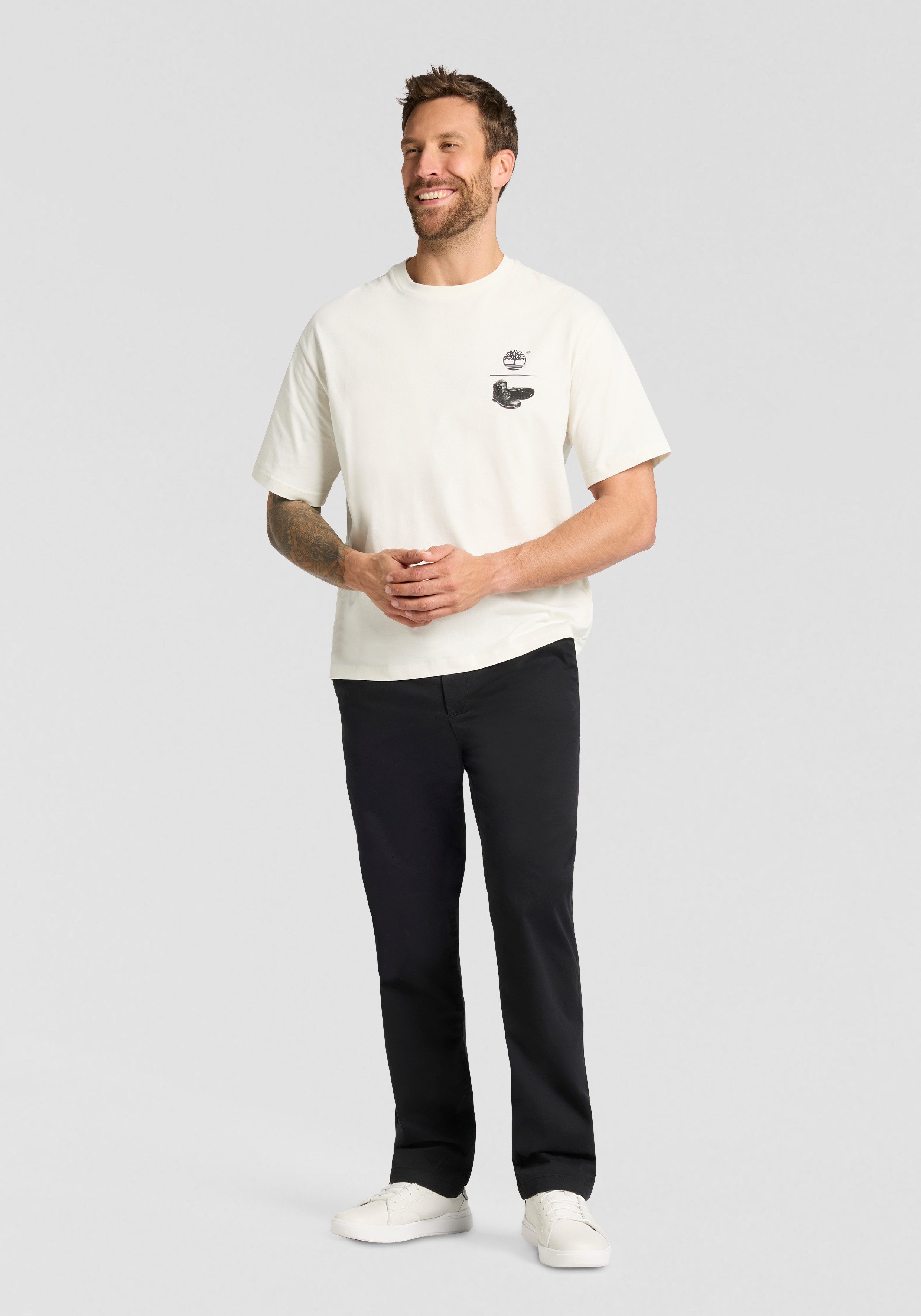Timberland T-Shirt TAKE A HIKE BACK GRAPHIC SS TEE Kurzarm-Design, aus Baumwolle – Bild 3 von 4