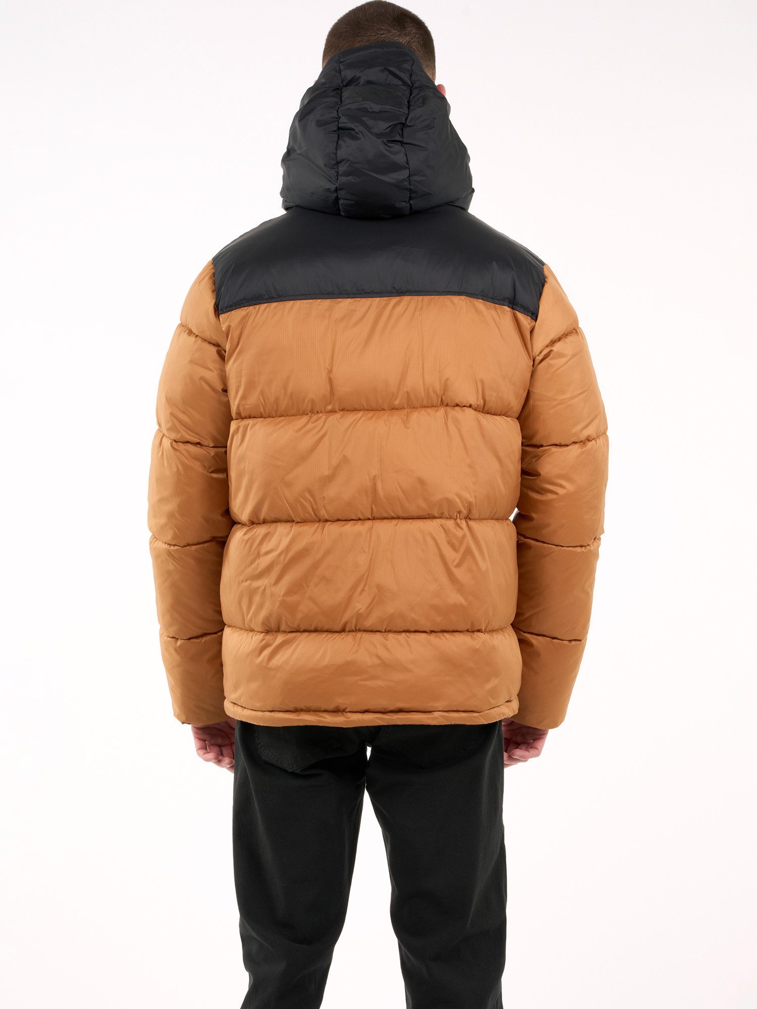 KnowledgeCotton Apparel Winterjacke REPREVE ™ puffer color blocked jacket THERMO ACTIVE ™