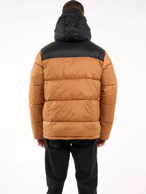 KnowledgeCotton Apparel Winterjacke REPREVE ™ puffer color blocked jacket THERMO ACTIVE ™