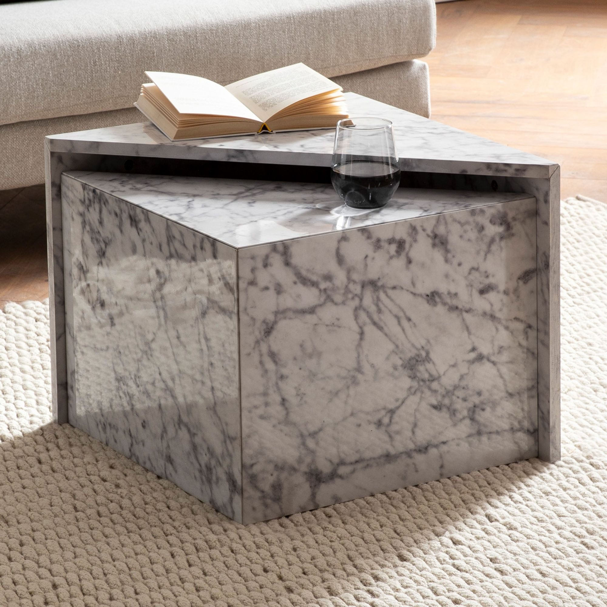 FINEBUY Satztisch FB57492 (Couchtisch 2er Set günstig online kaufen