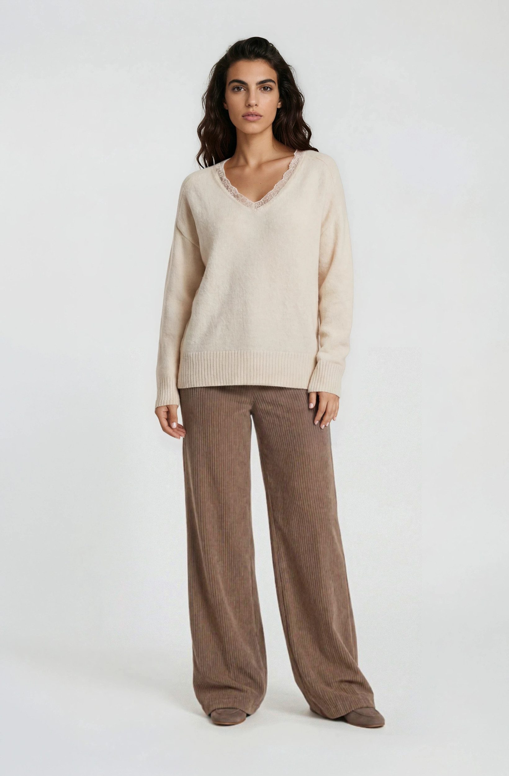 Milano Italy Strickpullover V NECK 1/1 SLEEVE AE