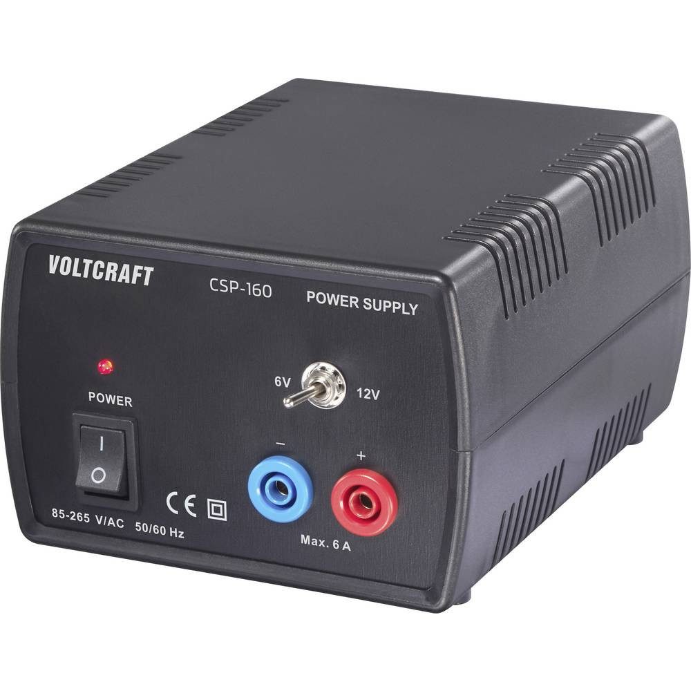 VOLTCRAFT CSP-160 Labornetzgerät Gleichspannung schaltbar 6 V/DC, 12 V/DC 6 A Labor-Netzteil