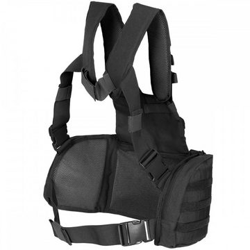 MFH Funktionsweste Professional Chest Rig, Mission, schwarz mit Modularsystem