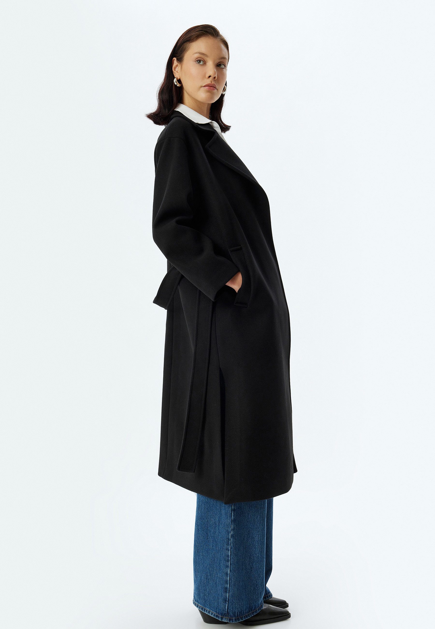 Langmantel Regular Jacket Kragen
