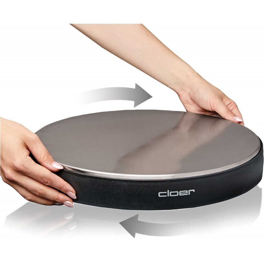 Cloer Warmhalteplatte 6718 - Warmhalteplatte - schwarz