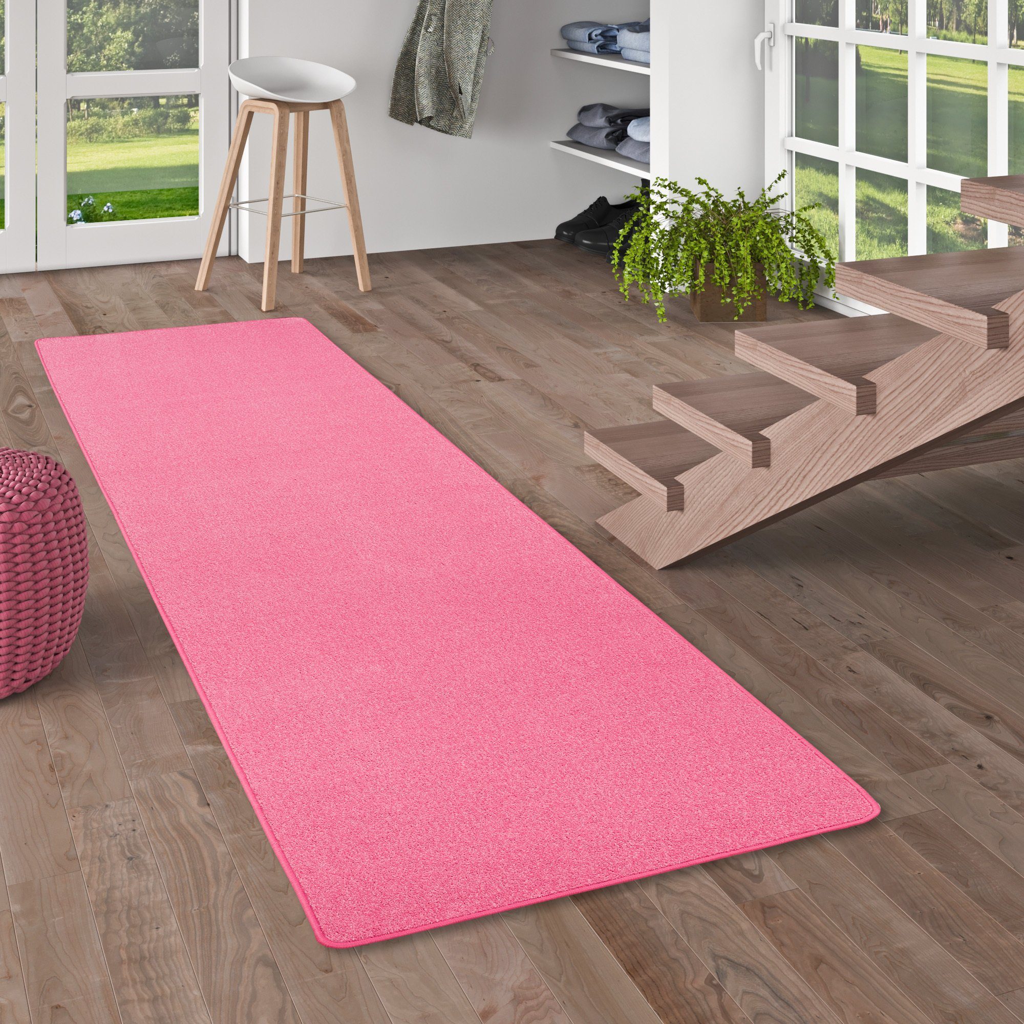 Snapstyle Veloursteppich Trend Velours Läufer Teppich Joy, Eckig, Höhe: 8.5 mm