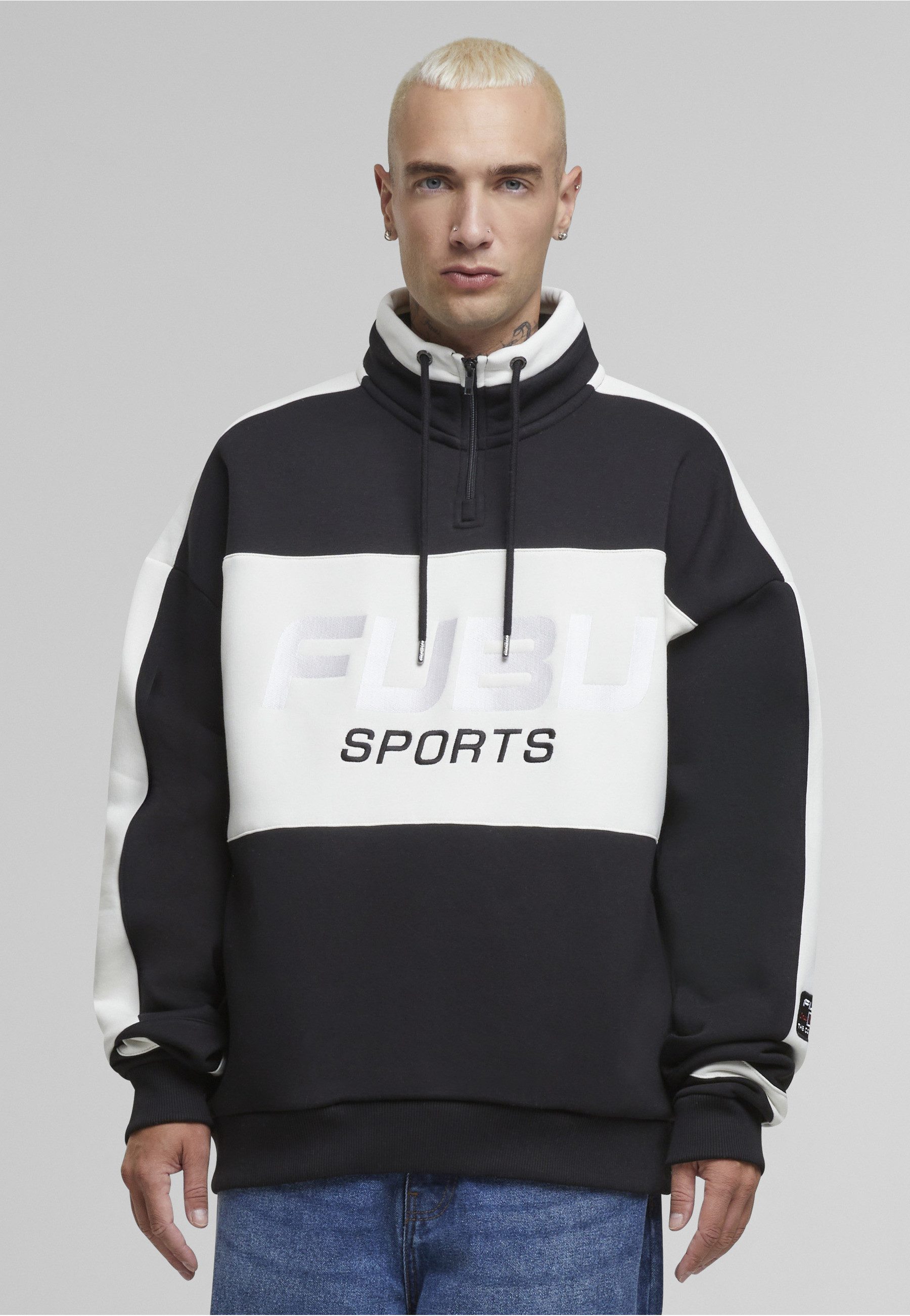 Fubu Kapuzensweatshirt Fubu Fubu Corporate Sprts Zip Hooded Check Sweatshirt (1-tlg)