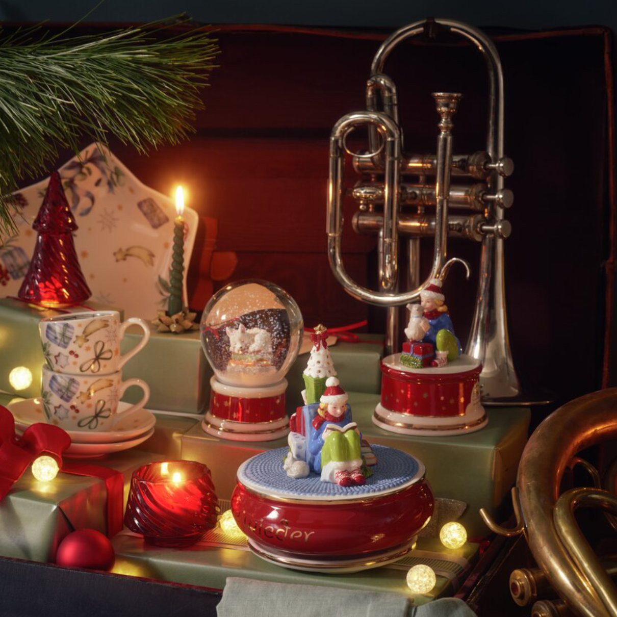 Hutschenreuther Schale Sammelserie Weihnachtslied 2025 Weihnachtsdekoration, Porzellan, 24 cm